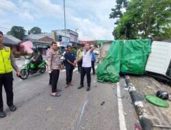 Truk Tronton Hilang Kendali, Tabrakan Beruntun Pun Terjadi