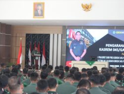 Dalam Arahannya, Kasrem: “Tetap Pegang Teguh Sapta Marga, Sumpah Prajurit, serta Delapan Wajib TNI”