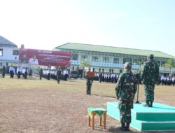 Kasrem 045/Gaya Pimpin Upacara Pembukaan Latihan Dasar Kepemimpinan Poltekkes Kemenkes