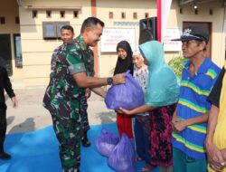 Peringati HUT TNI AL ke 78, Danrem 045/Gaya Hadiri Program Kali Bersih di Masjid Jami