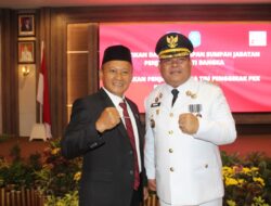 M. Haris Resmi Dilantik Jadi Pj Bupati Bangka, Ini Harapan Ketua DPRD Babel