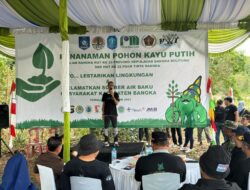 Ini Misi PWI Babel Tanam 500 Bibit Kayu Putih di DAM 1 Pemali