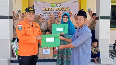 Meriahkan HUT Basarnas ke 52 Tahun, Kansar Pangkalpinang Bakti Sosial ke LKSA Muhammadiyah Putra Anda