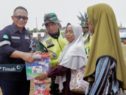 Pelayanan Kesehatan Gratis Oleh PT Timah Bersama Kodim 0413/BKA Disambut Antusias Warga Namang