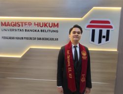 Konsen Menulis dan Meneliti KUHP Nasional, Anri Darmawan Lulus Master Hukum UBB