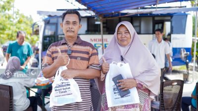 Warga Desa Lumut Belinyu Merasa Terbantu dengan Kedatangan Mobil Sehat PT Timah