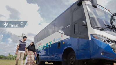 Mobil Sehat PT Timah Edukasi Tentang Pola Hidup Sehat