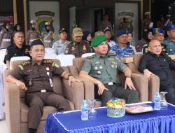 Kasrem 045/Gaya Hadiri Apel Gelar Pasukan Operasi Patuh Menumbing