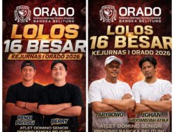 4 Atlet Domino Pangkalpinang Sukses tembus 16 Besar di Kejurnas 1 Orado 2026