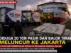 Diduga Muat 20 Ton Pasir dan Balok Timah, Dua Truk Ekspedisi BJE Ahab Lolos dari Pemeriksaan Satgas