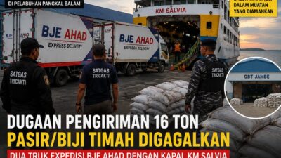 Satlap Tricakti Sebut Pengiriman Timah Ilegal ke Jakarta Berhasil Digagalkan