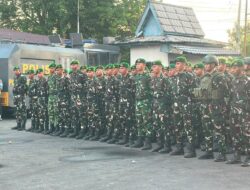 Yonif TP 845 dan Kodim Belitung Amankan PT Timah Saat Aksi Penambang