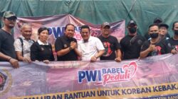 Dari Pangkalpinang untuk Serdang, PWI Babel Antar Bantuan dan Harapan