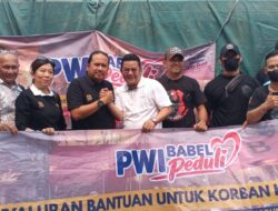Dari Pangkalpinang untuk Serdang, PWI Babel Antar Bantuan dan Harapan